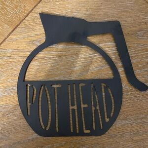 Coffee Pot Metal Sign